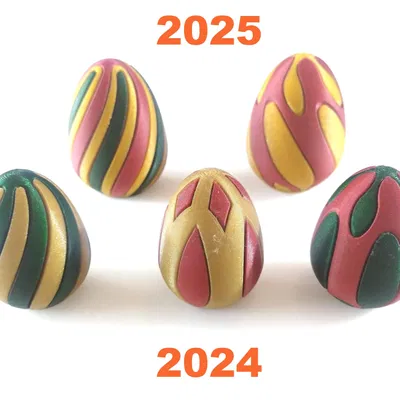 Trứng Phục Sinh Nhiều Màu Sắc Với Chi Tiết Thêm