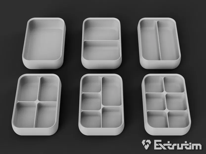 Hộp trang sức nhiều ngăn với nắp, có thể xếp chồng lên nhau - Image 5