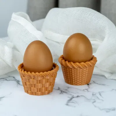 Bộ giá đỡ trứng Phục Sinh kiểu giỏ dệt 3D