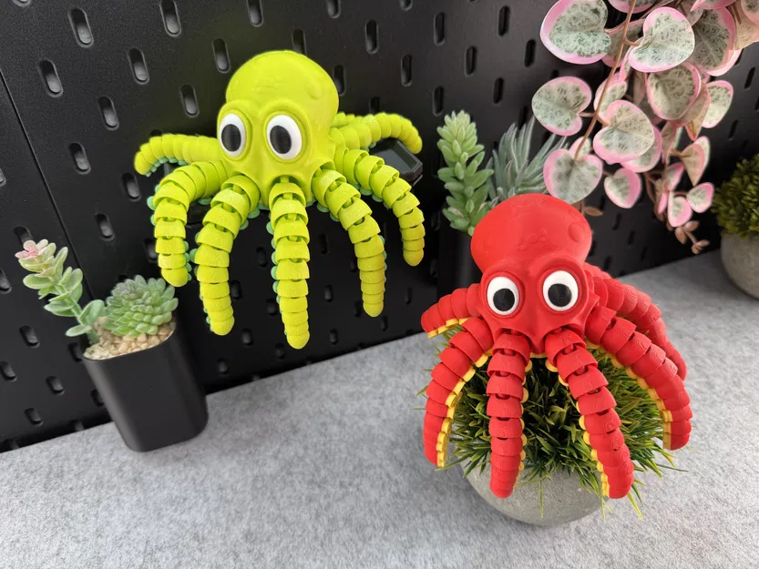 Bạch tuộc dễ thương có khớp linh hoạt nhiều màu sắc - Image 2