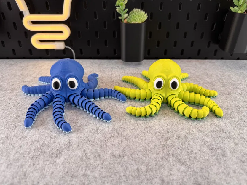 Bạch tuộc dễ thương có khớp linh hoạt nhiều màu sắc - Image 8