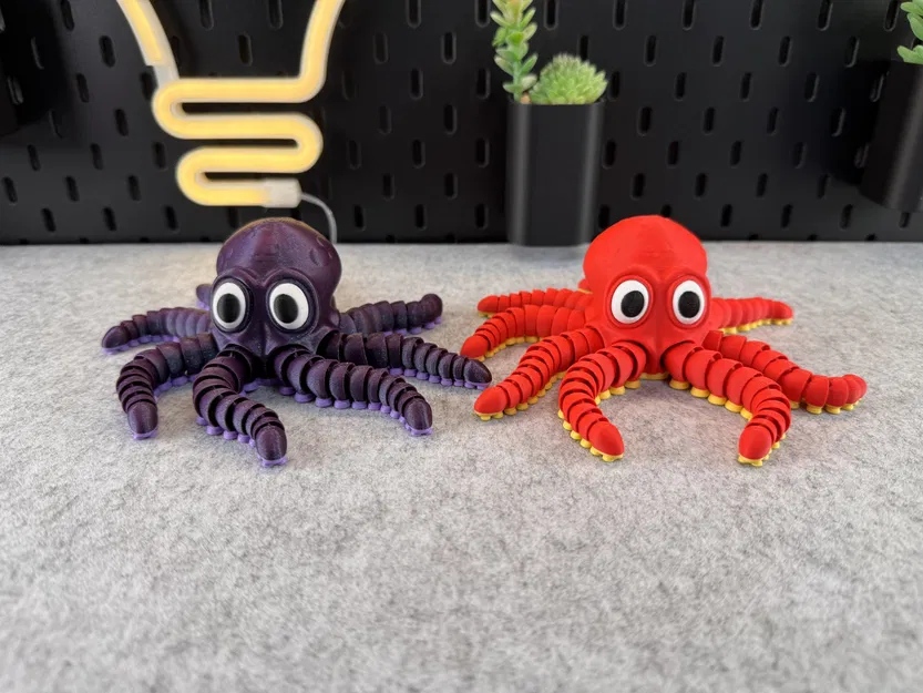 Bạch tuộc dễ thương có khớp linh hoạt nhiều màu sắc - Image 9