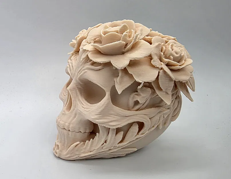 Đầu lâu hoa trang trí độc đáo và kỳ lạ - Image 1