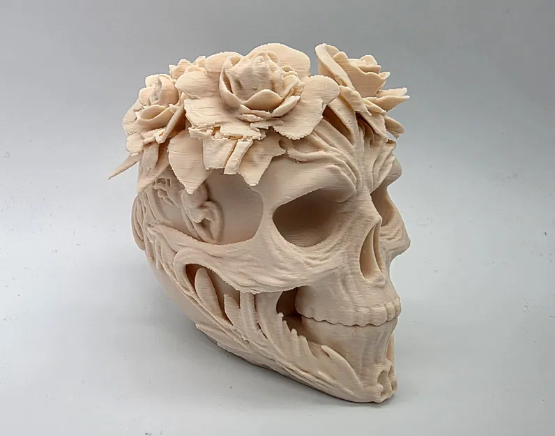 Đầu lâu hoa trang trí độc đáo và kỳ lạ - Image 2