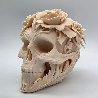 Đầu lâu hoa trang trí độc đáo và kỳ lạ