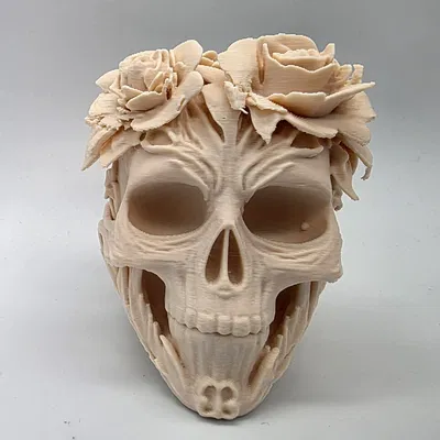 Đầu lâu hoa trang trí độc đáo và kỳ lạ