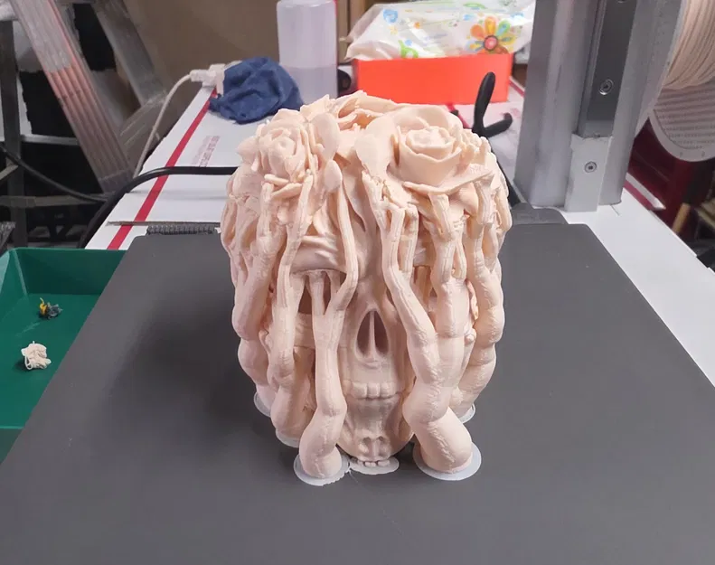 Đầu lâu hoa trang trí độc đáo và kỳ lạ - Image 7