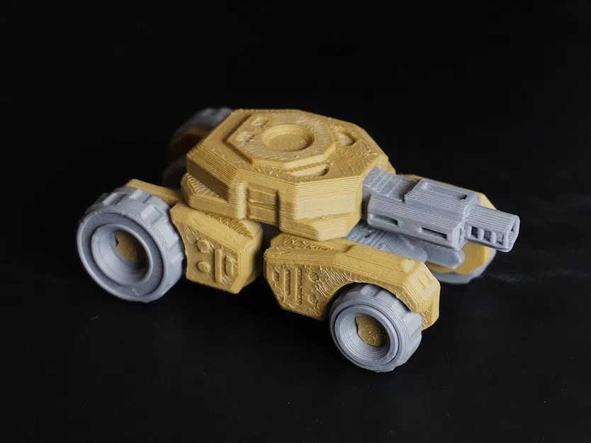 Xe tăng Outrider - Bộ lắp ráp mô hình 3D - Image 1