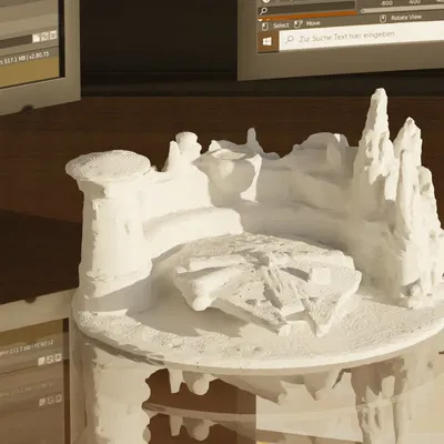 Tượng Millennium Falcon - Trang trí nhà Star Wars