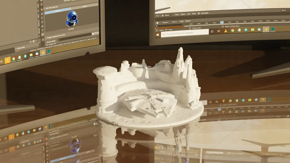 Tượng Millennium Falcon - Trang trí nhà Star Wars - Image 2