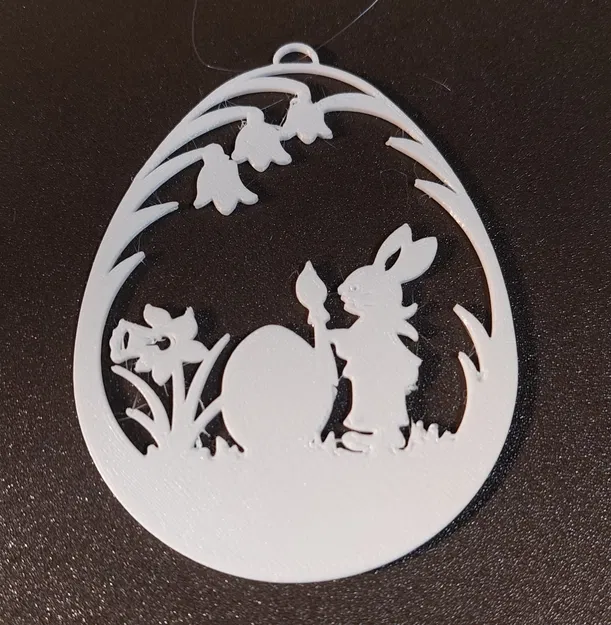 Thỏ Phục Sinh cầm cọ vẽ - Image 2