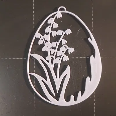 Trứng Phục Sinh với Hoa Chuông Nhạc