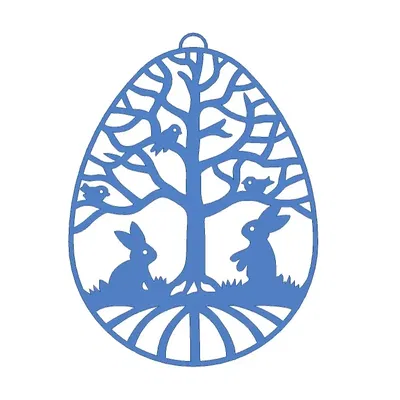 Thỏ phục sinh dưới gốc cây