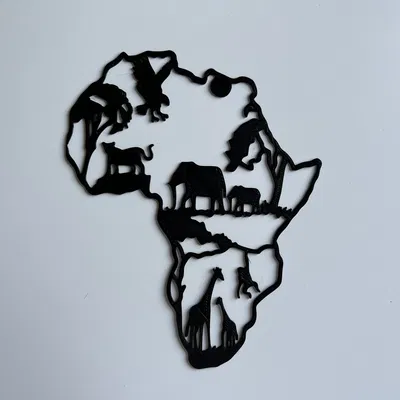 Nghệ thuật trang trí tường châu Phi #1