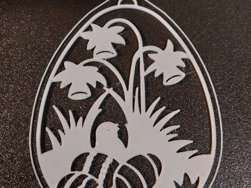 Gà con trong tổ hoa thủy tiên - Trang trí lễ Phục Sinh - Image 2