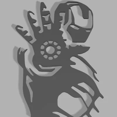Tác phẩm nghệ thuật tường Ironman - Wallart02