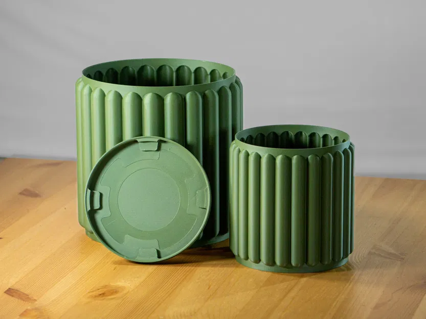 Chậu cây retro phong cách giữa thế kỷ hiện đại, kích thước... - Image 2