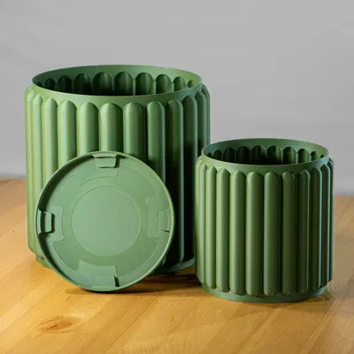 Chậu cây retro phong cách giữa thế kỷ hiện đại, kích thước...