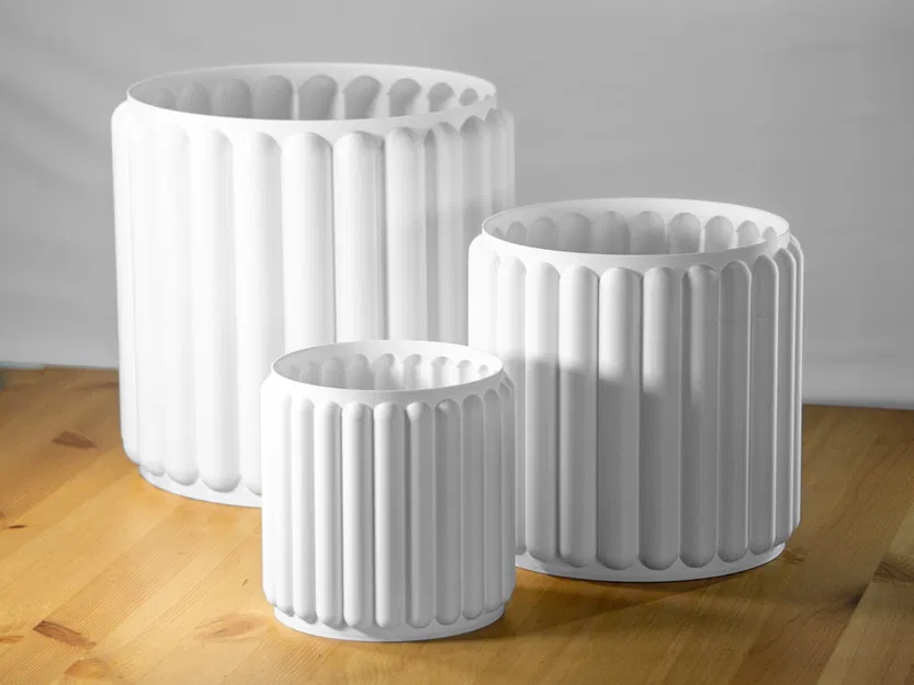 Chậu cây retro phong cách giữa thế kỷ hiện đại, kích thước... - Image 5