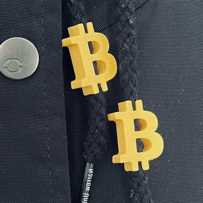Hạt dây đeo hình Bitcoin cho áo hoodie và giày sneaker