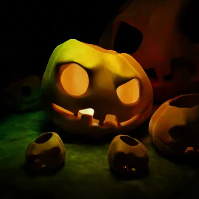 Gourdo bí ngô - đèn lồng, bát kẹo, chậu cây không cần hỗ trợ