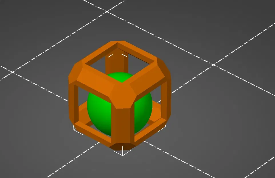 Quả cầu bên trong hình khối lập phương - Image 1