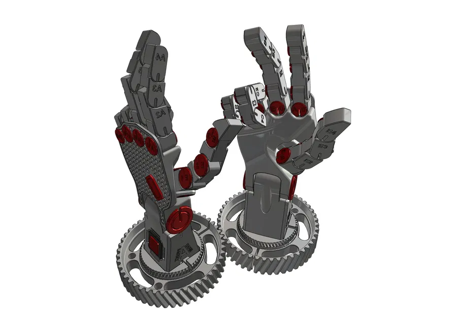 Bàn tay robot có thể tạo dáng (bàn tay phải) - Image 7