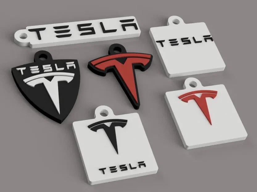 Móc khóa Tesla với nhiều màu sắc cho tín đồ Tesla - Image 1
