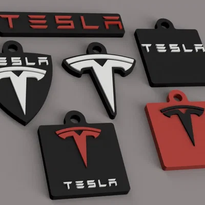 Móc khóa Tesla với nhiều màu sắc cho tín đồ Tesla