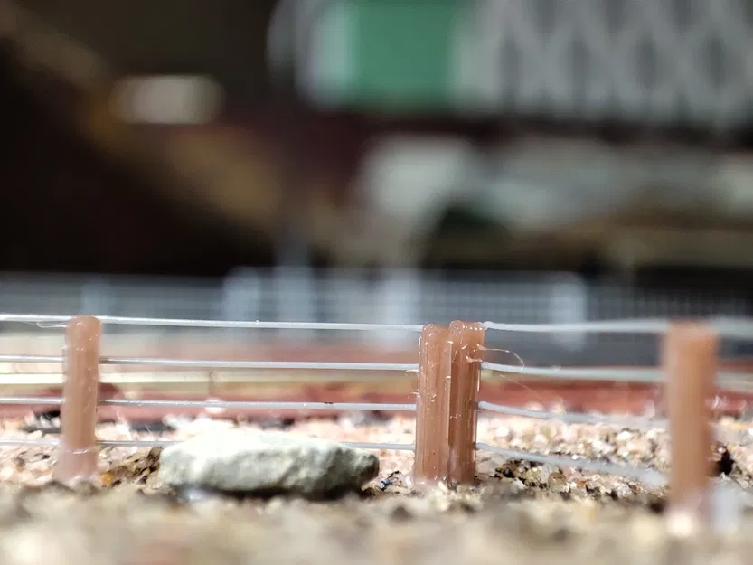 Hàng rào đồng cỏ quy mô N cho mô hình đường sắt - Image 4