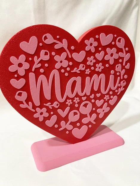 Trái tim ngày của mẹ Mami nhiều màu sắc - Image 1