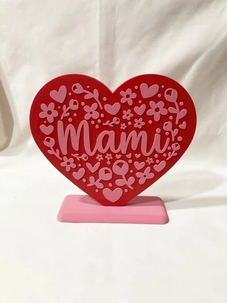 Trái tim ngày của mẹ Mami nhiều màu sắc - Image 2