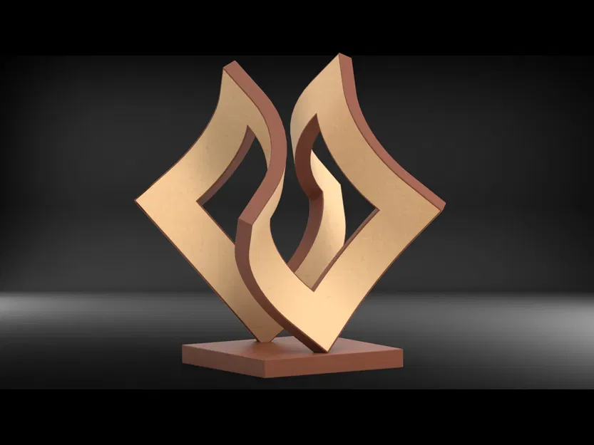 Điêu khắc hình học #09 dễ lắp ráp và in 3D - Image 1