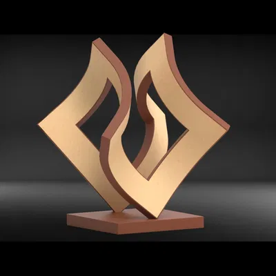 Điêu khắc hình học #09 dễ lắp ráp và in 3D