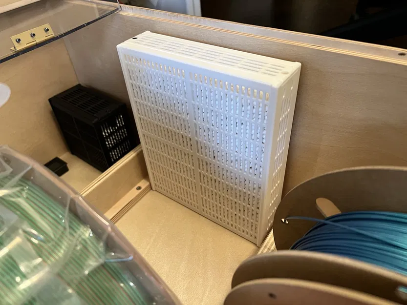 Hộp chứa chất hút ẩm hình chữ nhật cao lớn với phễu - Image 2