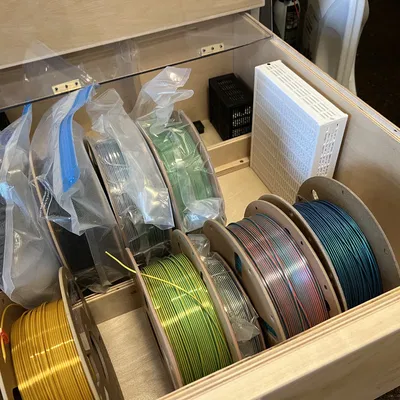 Hộp chứa chất hút ẩm hình chữ nhật cao lớn với phễu