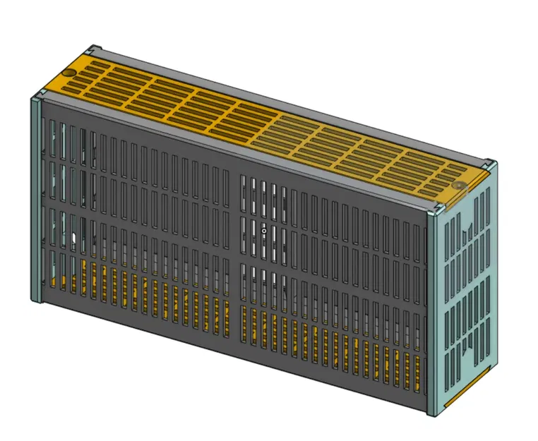 Hộp chứa chất hút ẩm hình chữ nhật cao lớn với phễu - Image 7