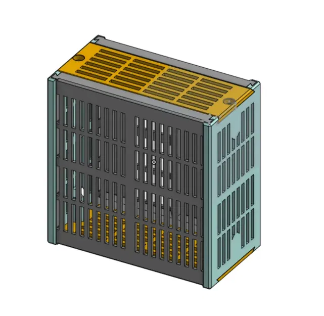 Hộp chứa chất hút ẩm hình chữ nhật cao lớn với phễu - Image 10