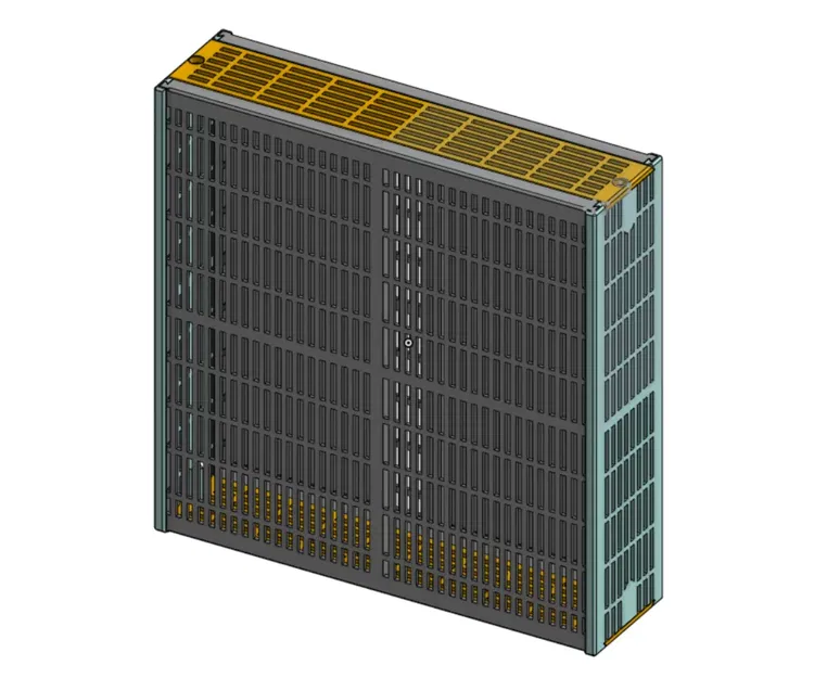 Hộp chứa chất hút ẩm hình chữ nhật cao lớn với phễu - Image 11