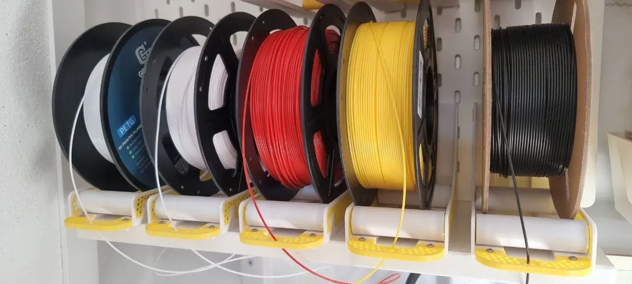 Giá đỡ cuộn filament cho IKEA SKADIS với bánh xe và hướng dẫn - Image 1