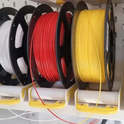 Giá đỡ cuộn filament cho IKEA SKADIS với bánh xe và hướng dẫn