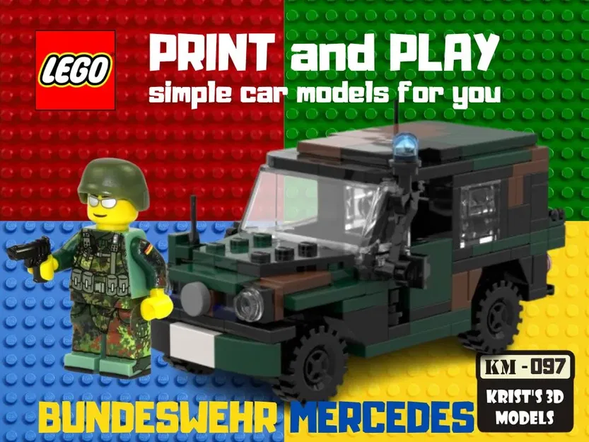 Xe quân sự Mercedes Bundeswehr LEGO - Image 1