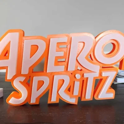 Biển hiệu LED Aperol Spritz phát sáng