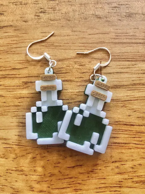 Bông tai potion Minecraft nhiều màu sắc - Image 2