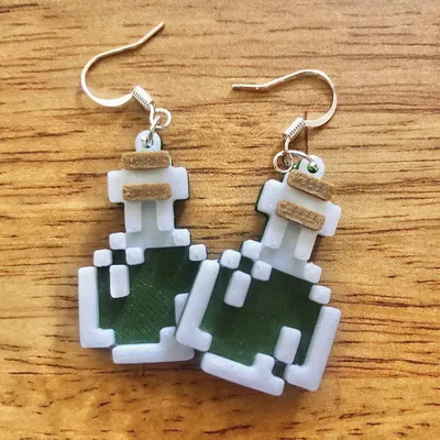 Bông tai potion Minecraft nhiều màu sắc