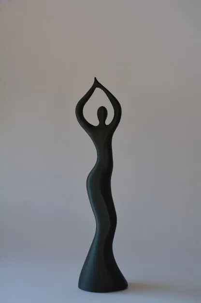 Tượng phụ nữ đang múa phong cách hiện đại tối giản - Image 3