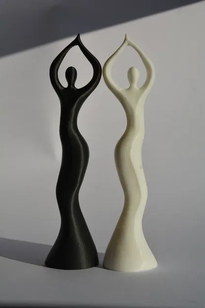 Tượng phụ nữ đang múa phong cách hiện đại tối giản - Image 4