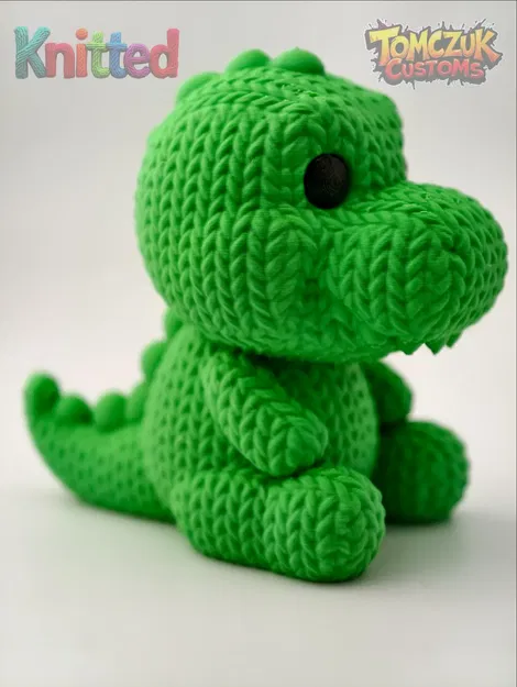 Cá sấu đan len với nụ cười thân thiện - Image 1