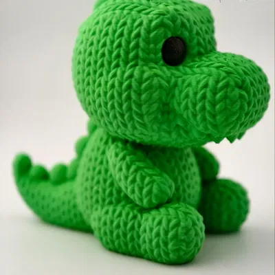 Cá sấu đan len với nụ cười thân thiện