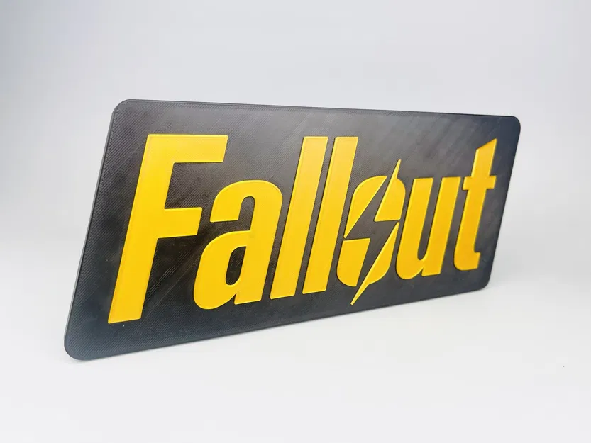 Biểu tượng Fallout treo tường với tùy chọn lỗ gắn kết - Image 1